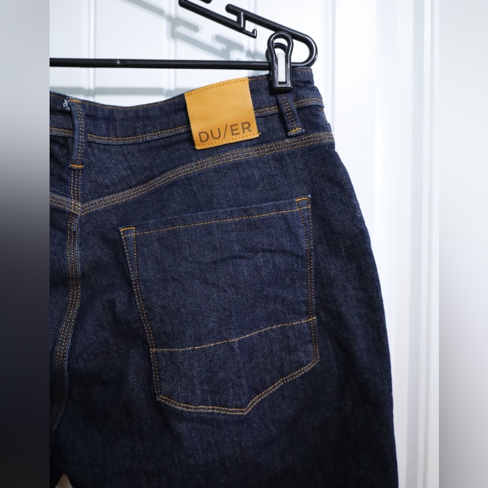 DU/ER Performance Denim Relaxed Taper - Heritage Rinse Mens 36x32 - Picture 7 of 11